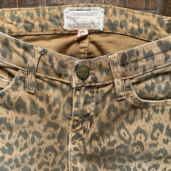 Current/Elliott The Stiletto Camel Leopard Cheetah - Picture 5 of 6